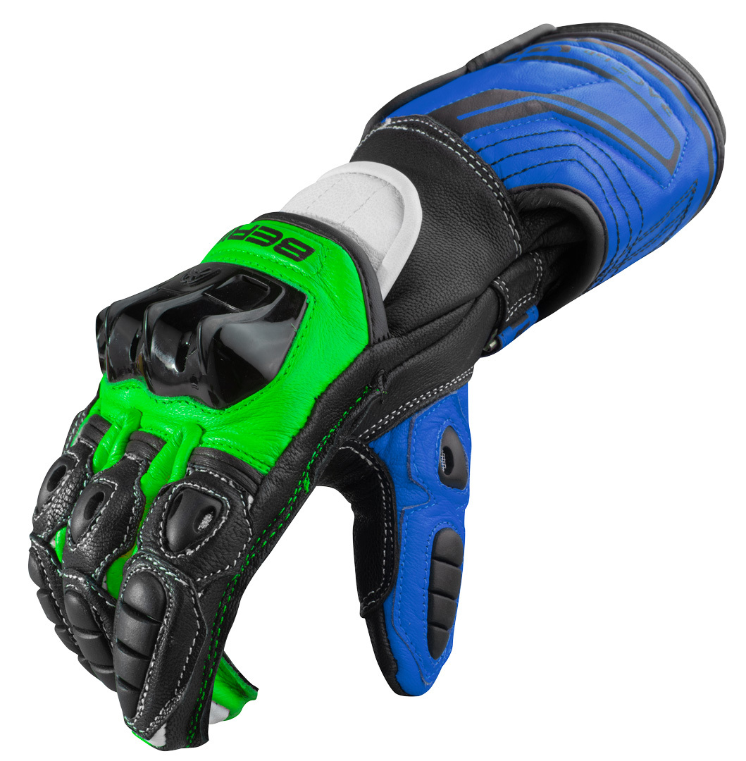 Berik Track Pro Motorcykelhandsker sort/grøn L Figur 2