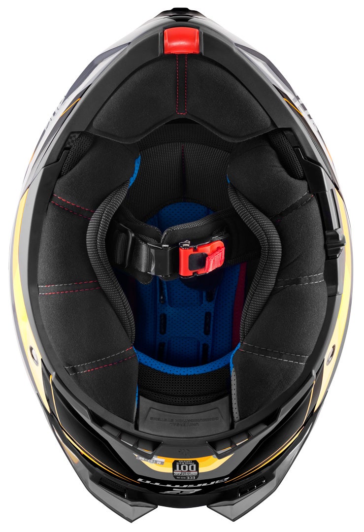 Bogotto FF404 Ezion Casque modulable noir mat/jaune S Figure 8