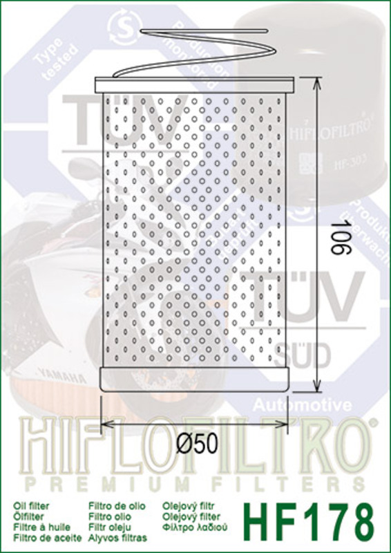 Hiflofiltro Oljefilter - HF178 Figur 3