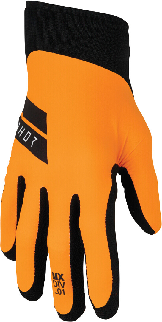 Thor Agile Hero Motocross handsker orange/sort M Figur 1