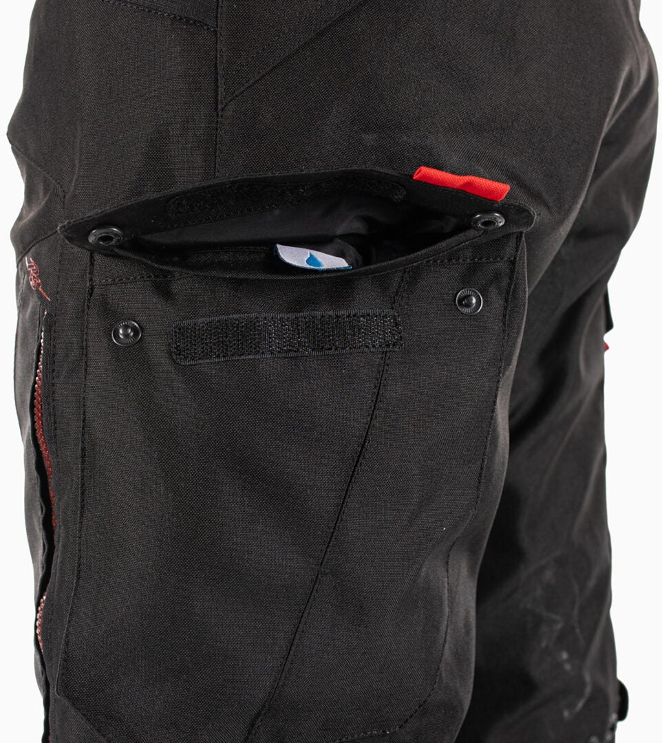 Rusty Stitches Cliff Waterproof Motorcycle Textile Pants black/grey/red 3XL Figure 8