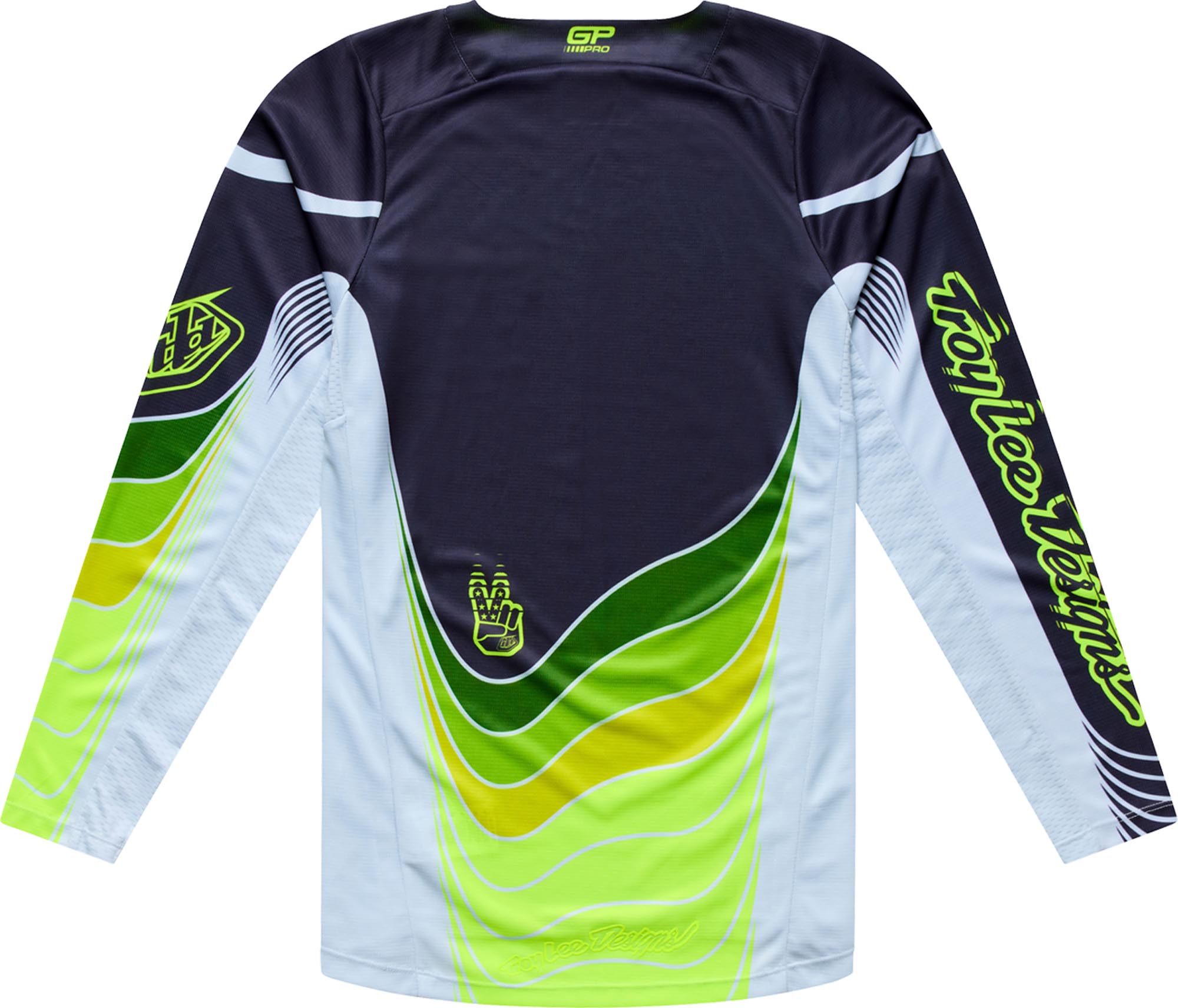 Troy Lee Designs GP Pro Stagger Koszulka motocrossowa szary/neonowożółty S Rysunek 2