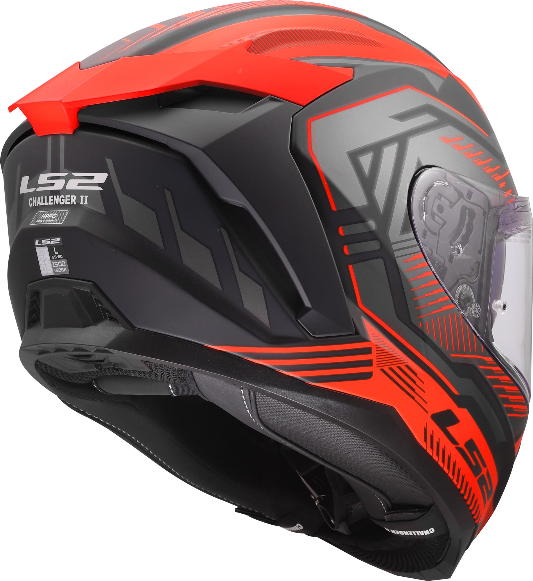 LS2 FF817 Challenger II Dravix Kask /Czerwony XXL (63/64) Rysunek 5
