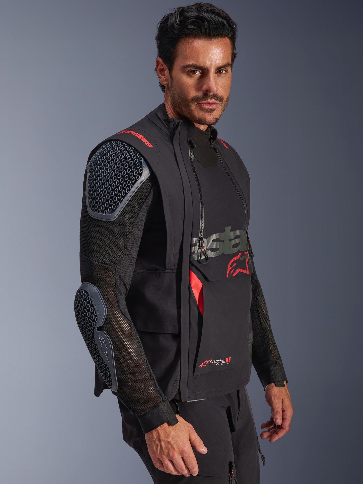 Alpinestars Harok Pro Drystar XF vattentät motorcykel textil jacka svart M Figur 10