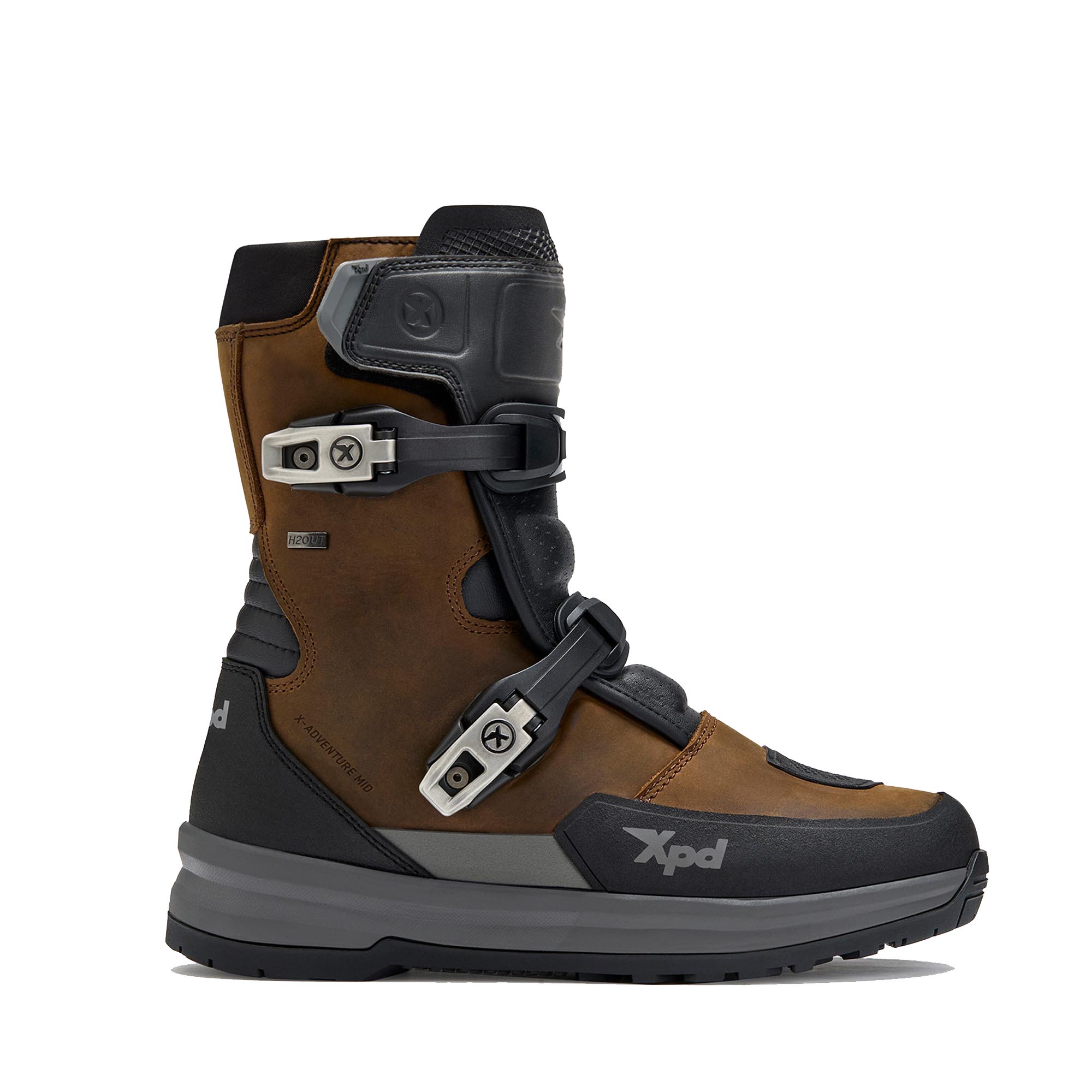 XPD X-Adventure Mid H2Out waterproof Motorcycle Boots brown 46 Figure 3