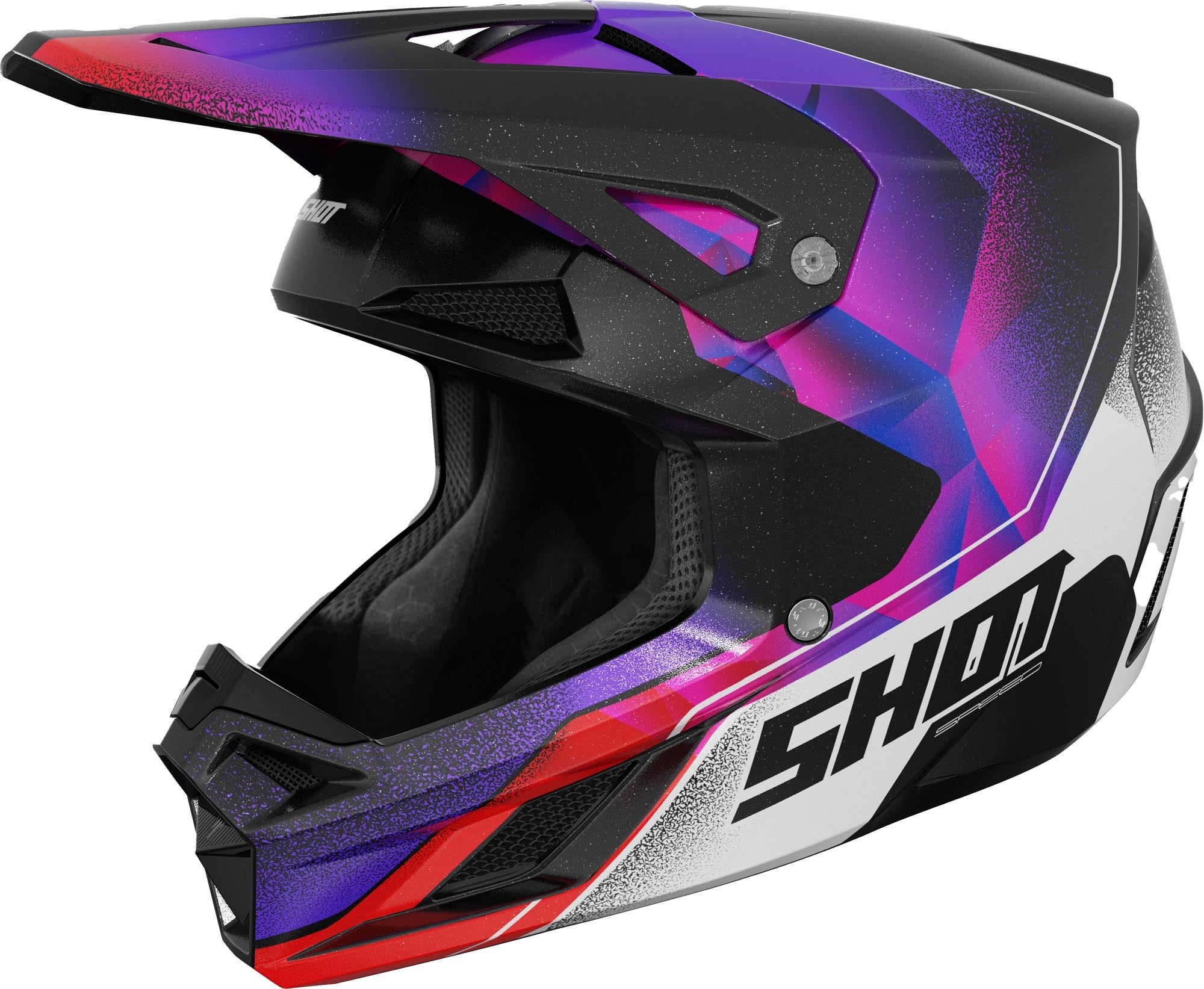 Shot Speed Olymp Motocross Helm lila XL (61/62) Abbildung 1