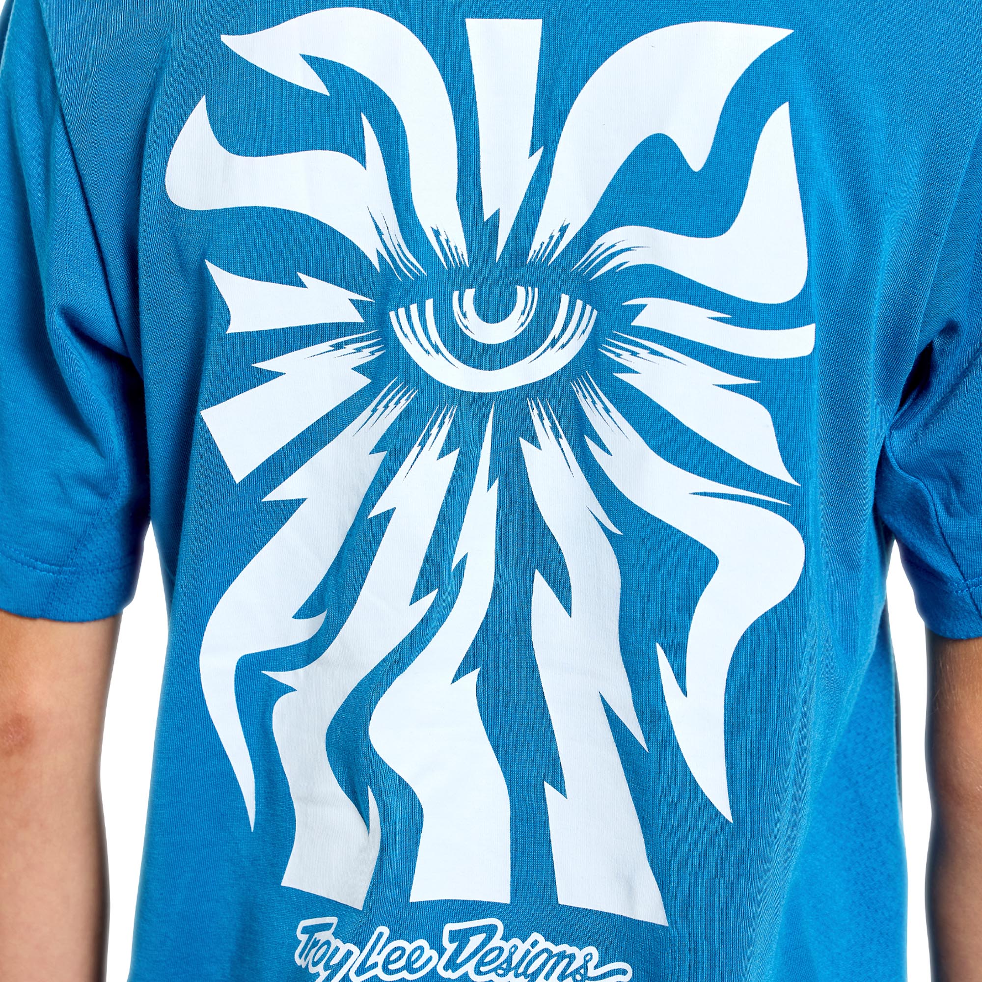 Side view of Troy Lee Designs Skyline Ride One Eye Youth Short Sleeve Bicycle Jersey
