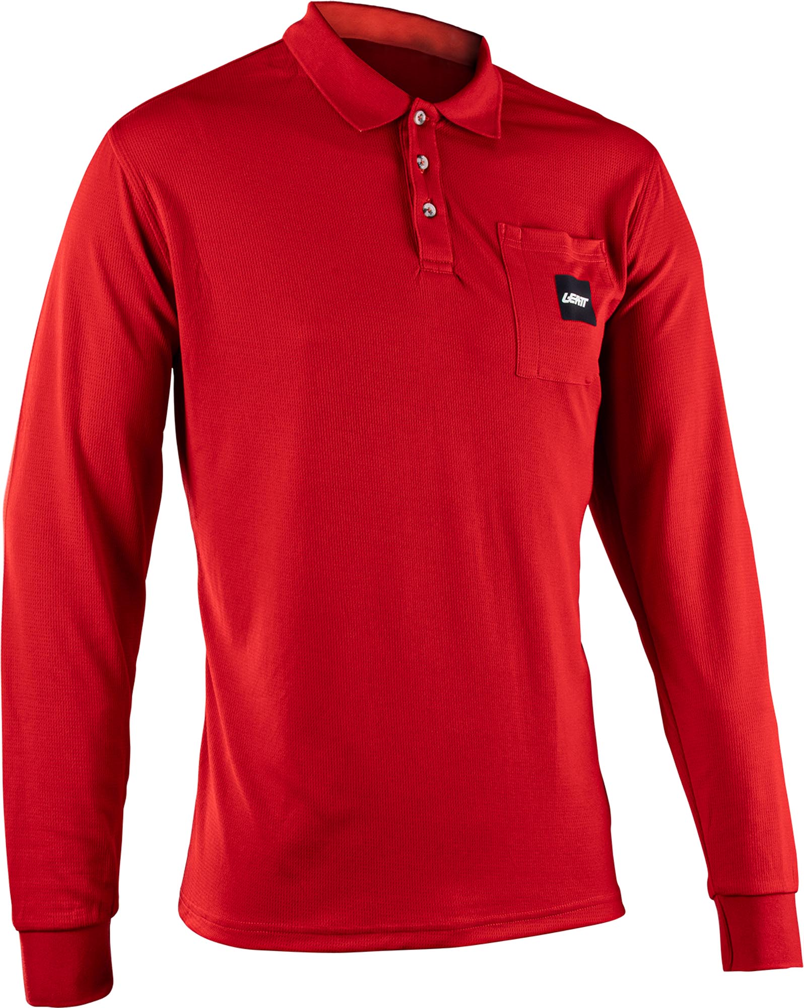 Leatt Team Polo Camisa de manga comprida vermelho S Figura 1