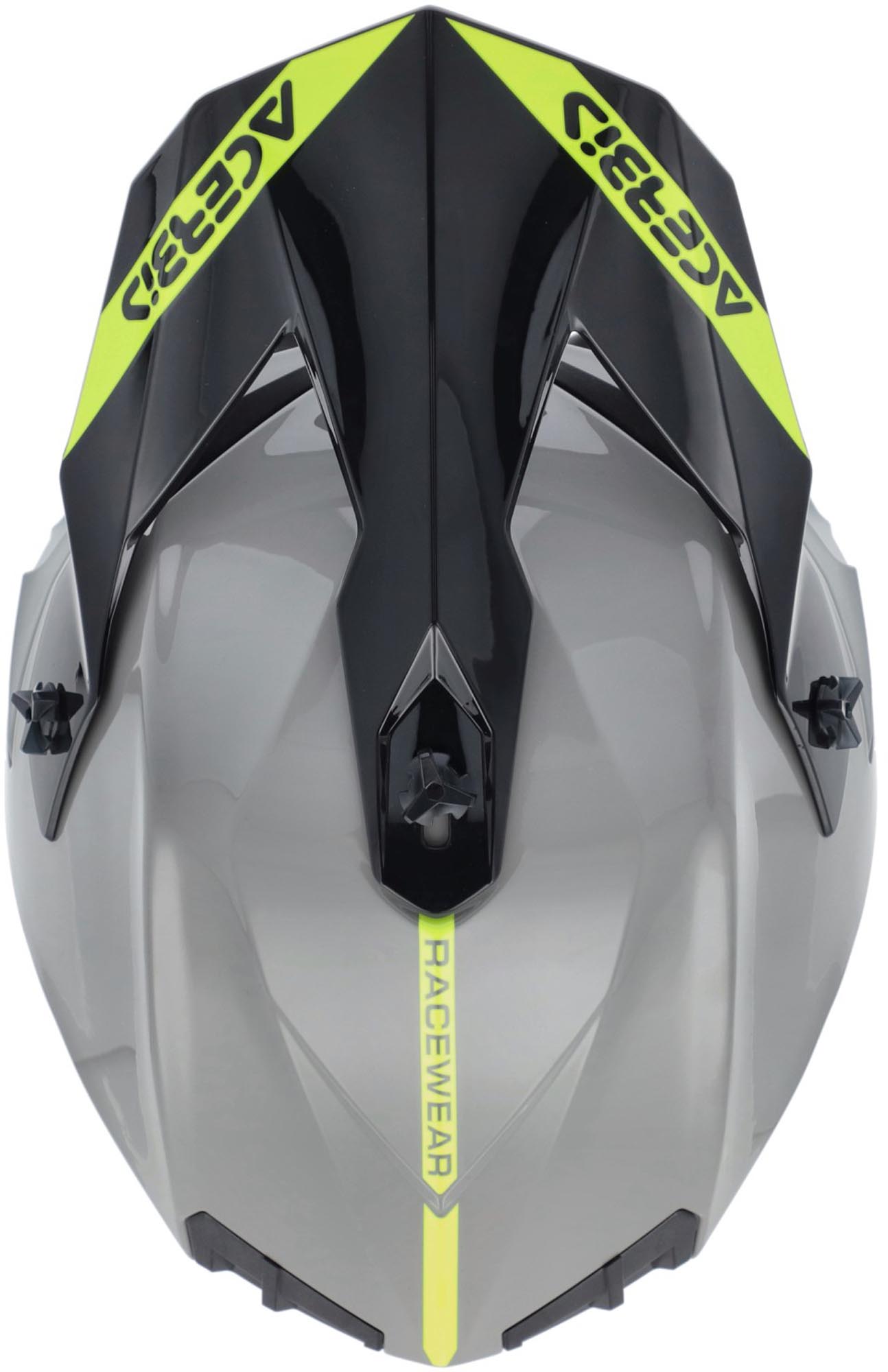 Acerbis Linear Solid Motocross Helm hellgrau/neon XL (61/62) Abbildung 5