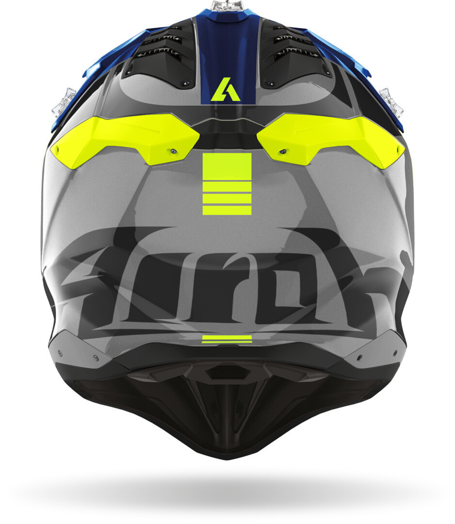 Airoh Aviator 3 Push Motocross Helm blau M (57/58) Abbildung 2