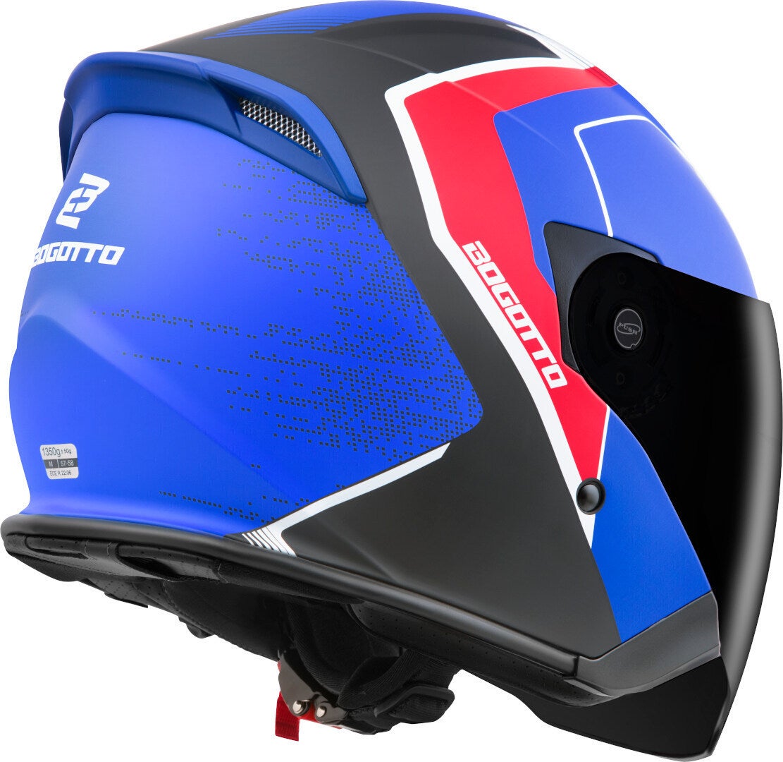 Side view of Bogotto H586 BT Illus Bluetooth Jet Helmet