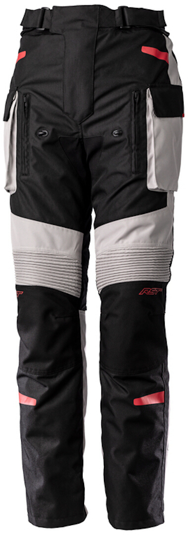 RST Endurance Damer Motorcykel Textil Byxor svart/grå/röd XXL Figur 1