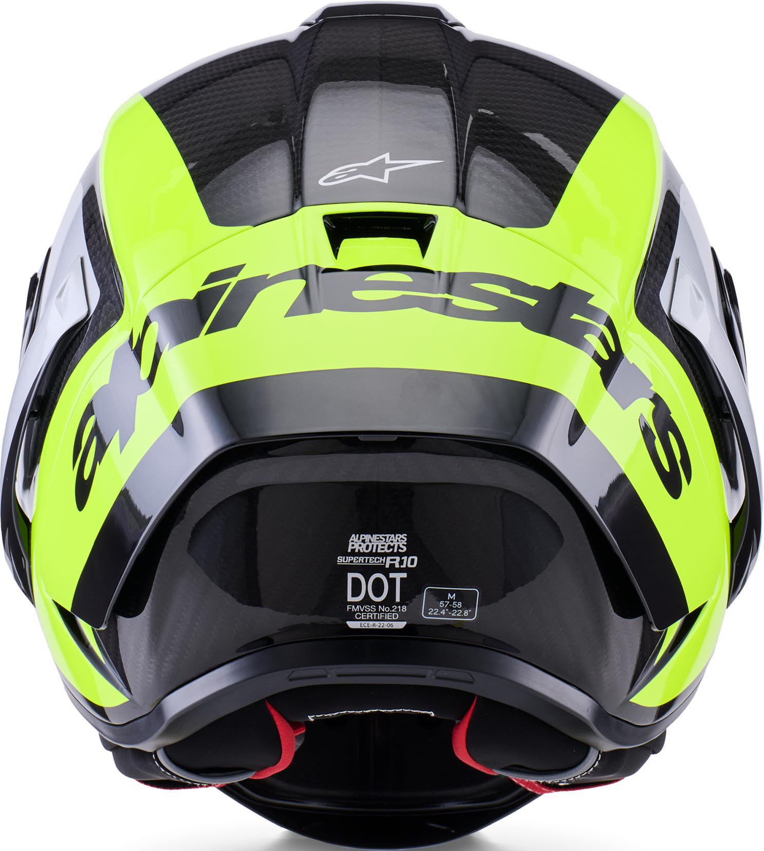 Alpinestars Supertech R10 Arius Casque Noir/Blanc/Néon-jaune S (55/56) Figure 6