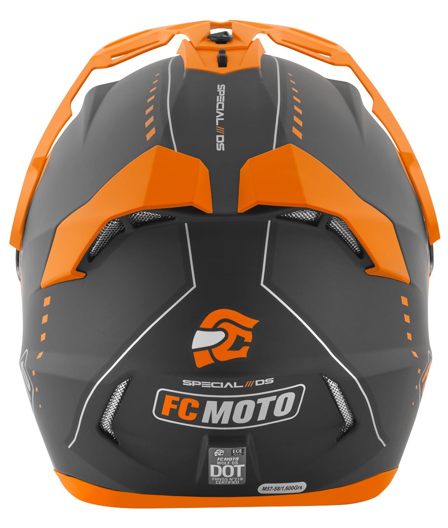 FC-Moto Merkur Pro Air Enduro hjelm sort/orange M Figur 8