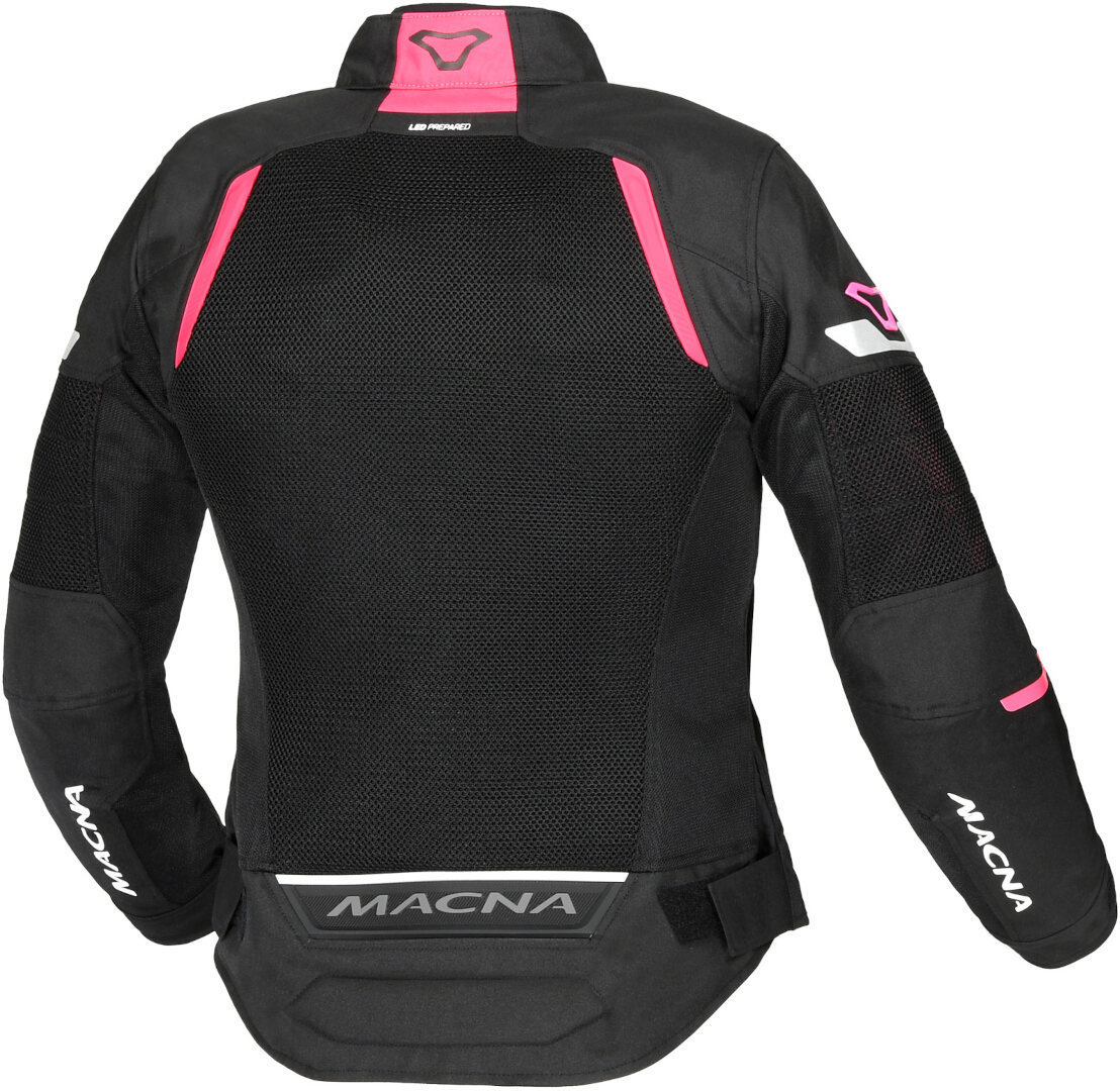 Macna Tondo vattentät dam motorcykel textiljacka Svart/rosa S Figur 2