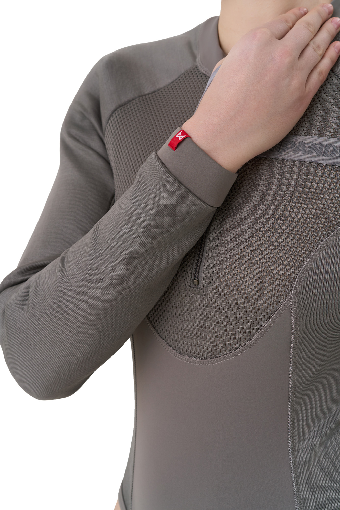 Pando Moto Bia Mesh Camisa protectora de manga larga para mujer Gris claro L Figura 7