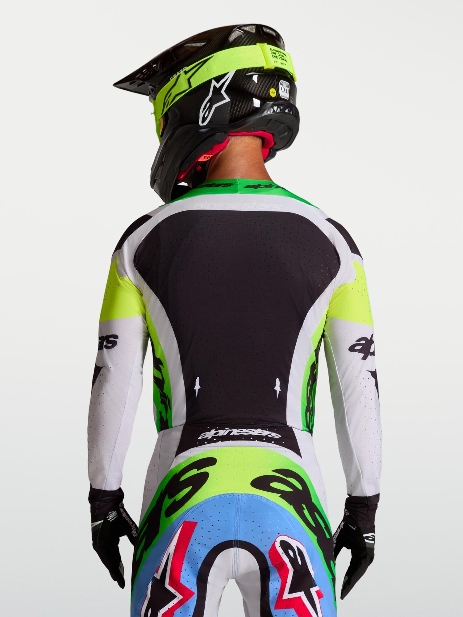 Alpinestars Supertech Dyna Motokrosový dres fialová/čierna/zelená S Obrázok 11