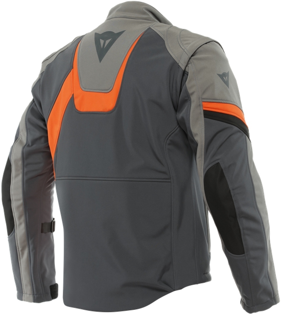 Dainese Ranch Tex Moottoripyörän tekstiilitakki musta/harmaa/oranssi 52 Kuva 2