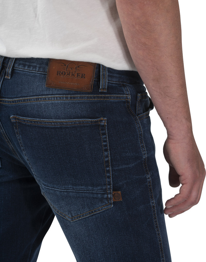 Rokker Rokkertech Slim Motorsykkel Jeans 32 L32 Figur 5