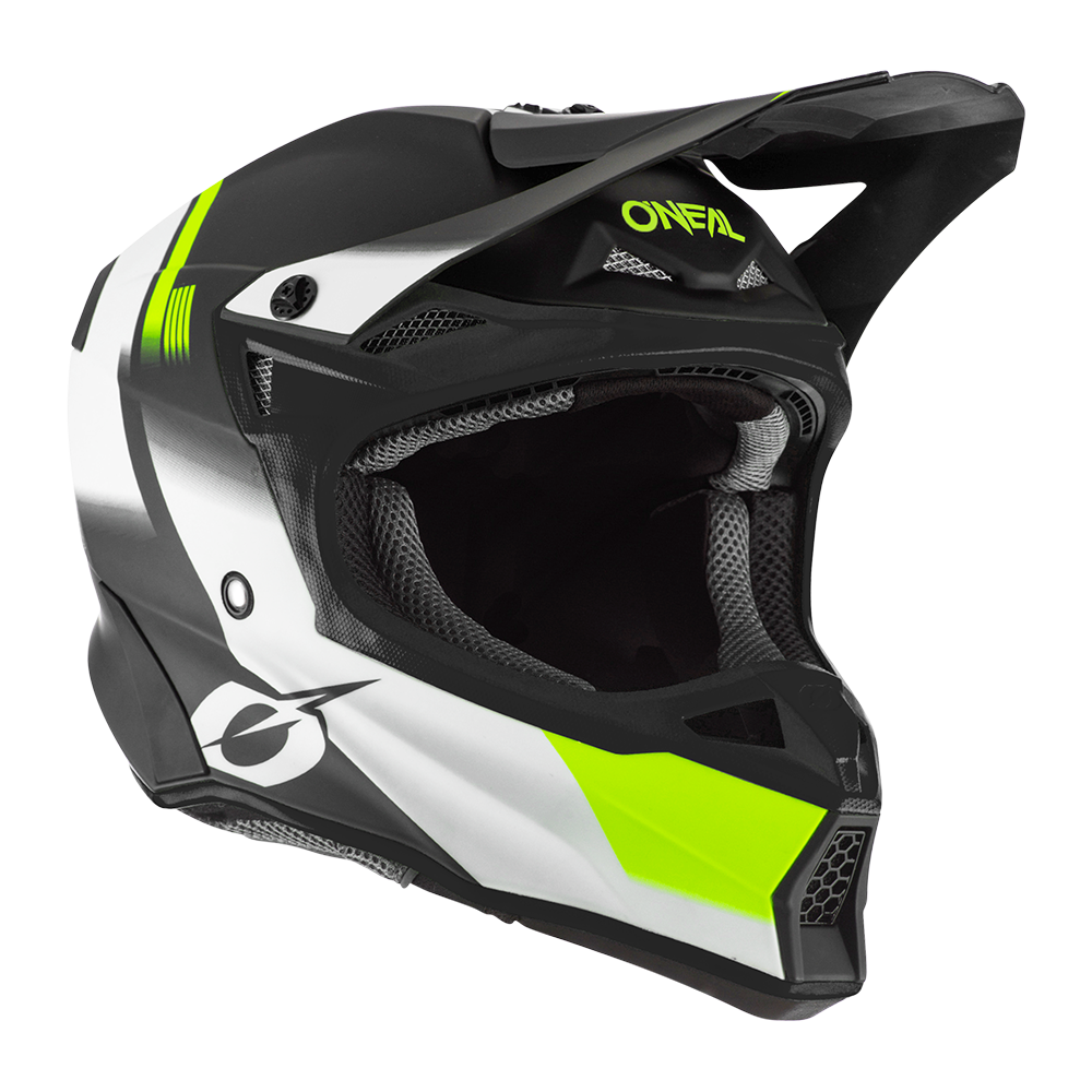 Oneal 10Series Hyperlite Blur Motorcross helm Zwart/Geel M (57/58) Figuur 2