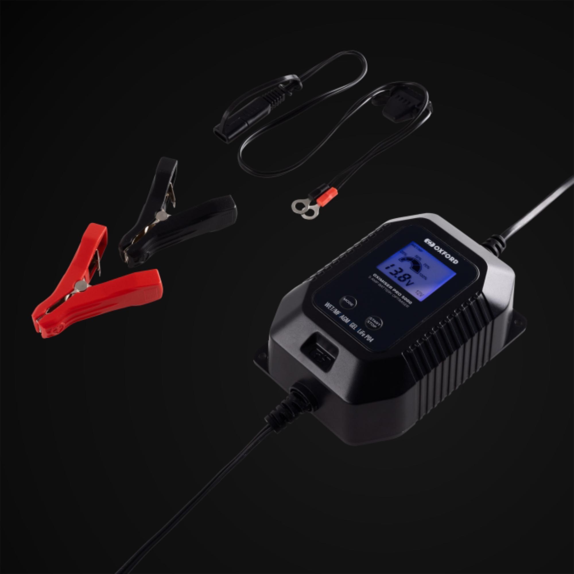 Oxford Oximiser Pro 5000 Batterilader UK-plugg Figur 6