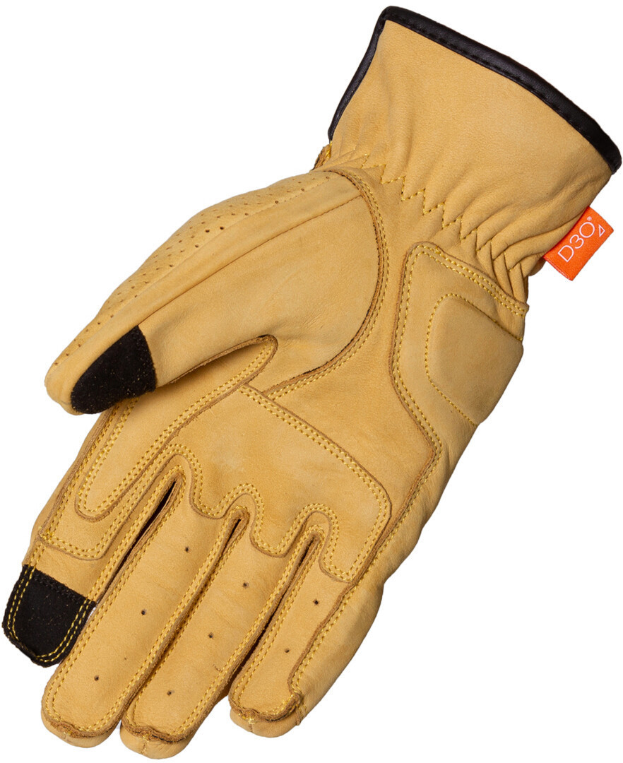 Merlin Leigh D3O Heritage Motorradhandschuhe gelb XL Abbildung 2