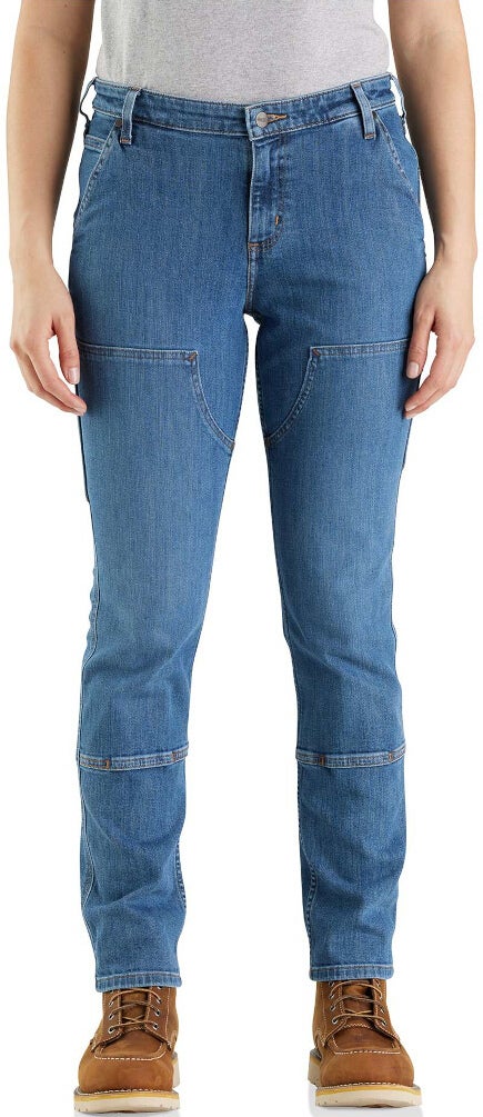 Side view of Carhartt Double Front Straight Ladies Jeans