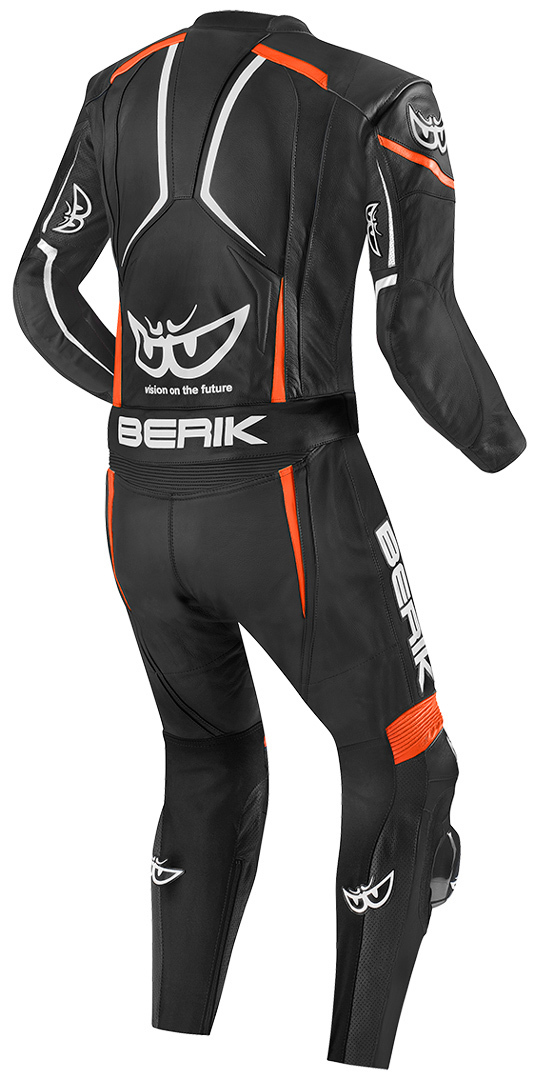 Berik Ascari Pro Two Piece Motorcycle Leather Suit black/white/red 52 Figure 2