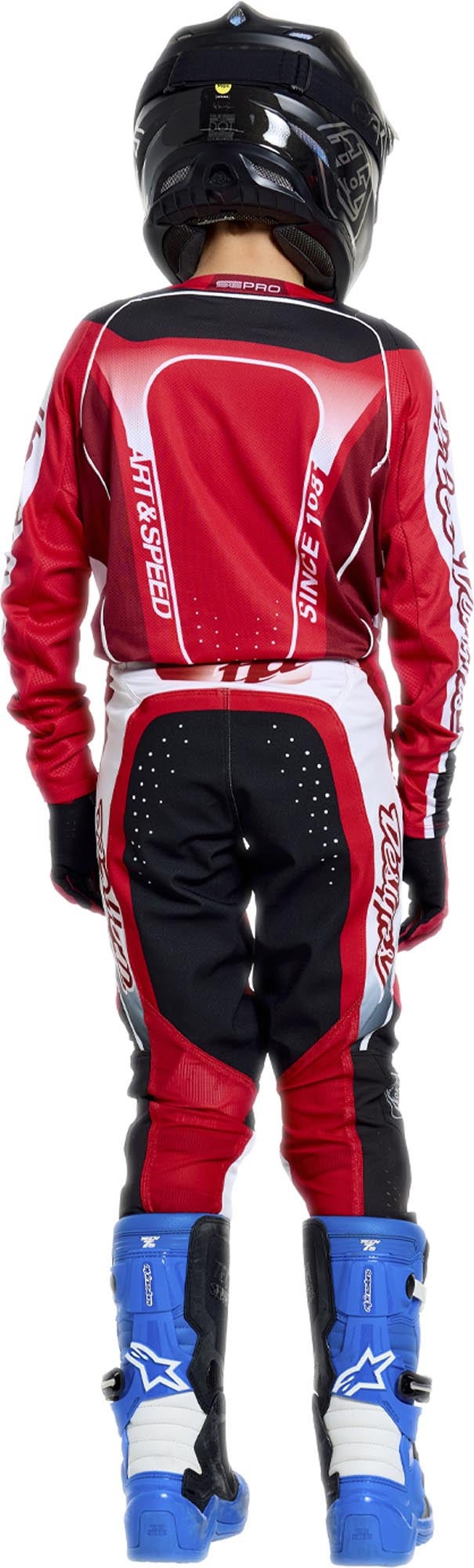 Troy Lee Designs SE Pro Salvo Jugend Motocross Hose rot/weiß 28 Abbildung 4