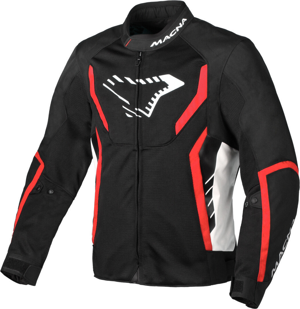 Macna Grisco Motorcycle Textile Jacket black/red/white S Figure 1