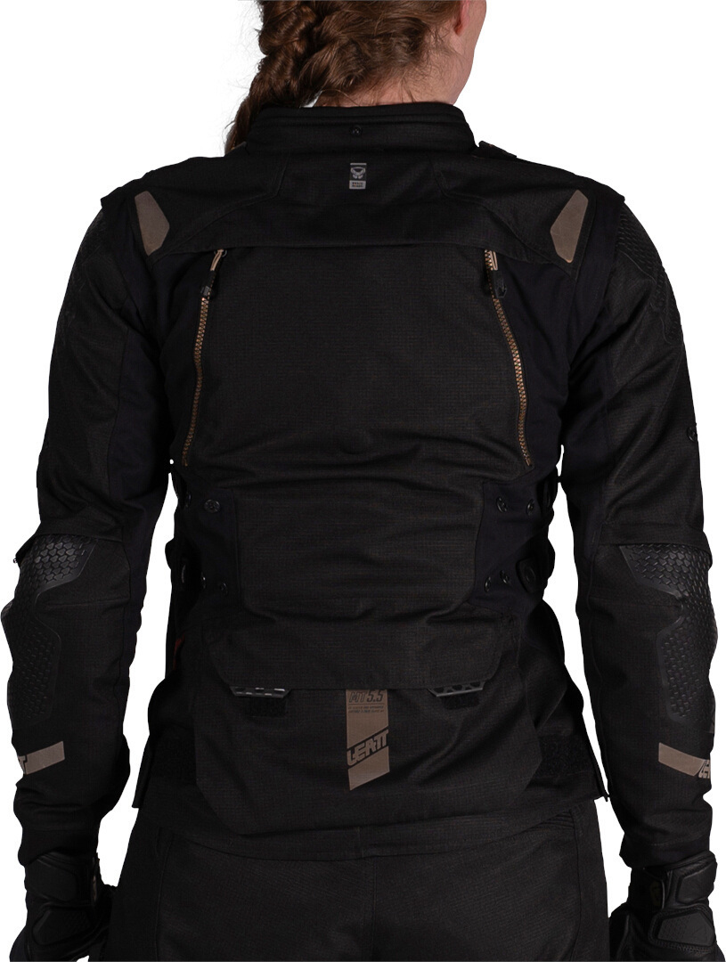 Leatt ADV Multitour 5.5 Dame motorcykel tekstiljakke Sort XXL Figur 7