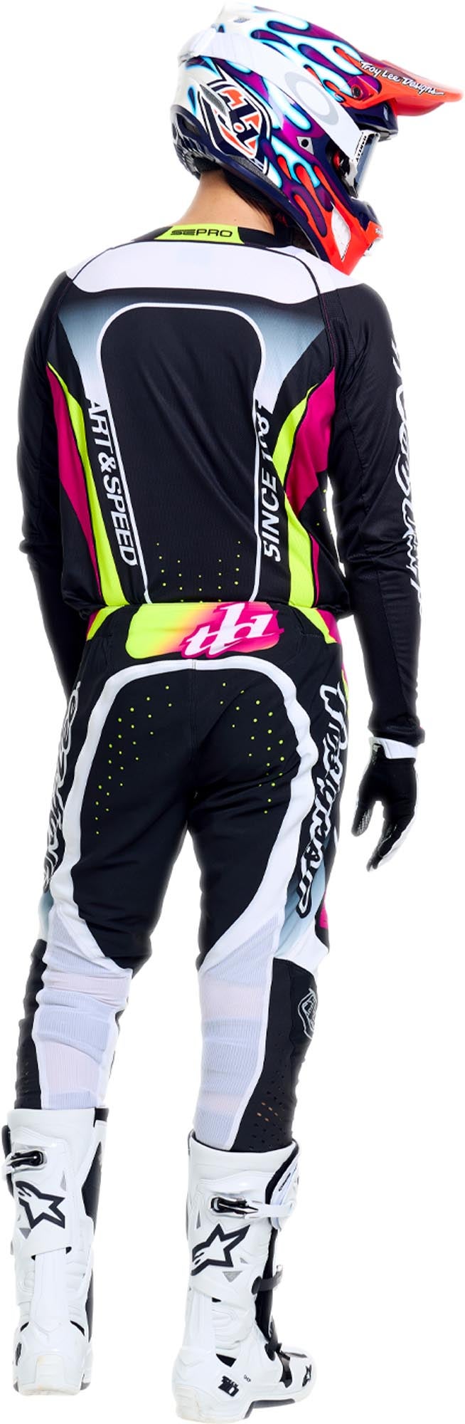 Troy Lee Designs SE Pro Salvo Motocrossbukser Sort/hvid 38 Figur 16