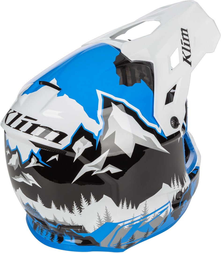 Side view of Klim F3 Carbon DNA Snowmobile Helmet