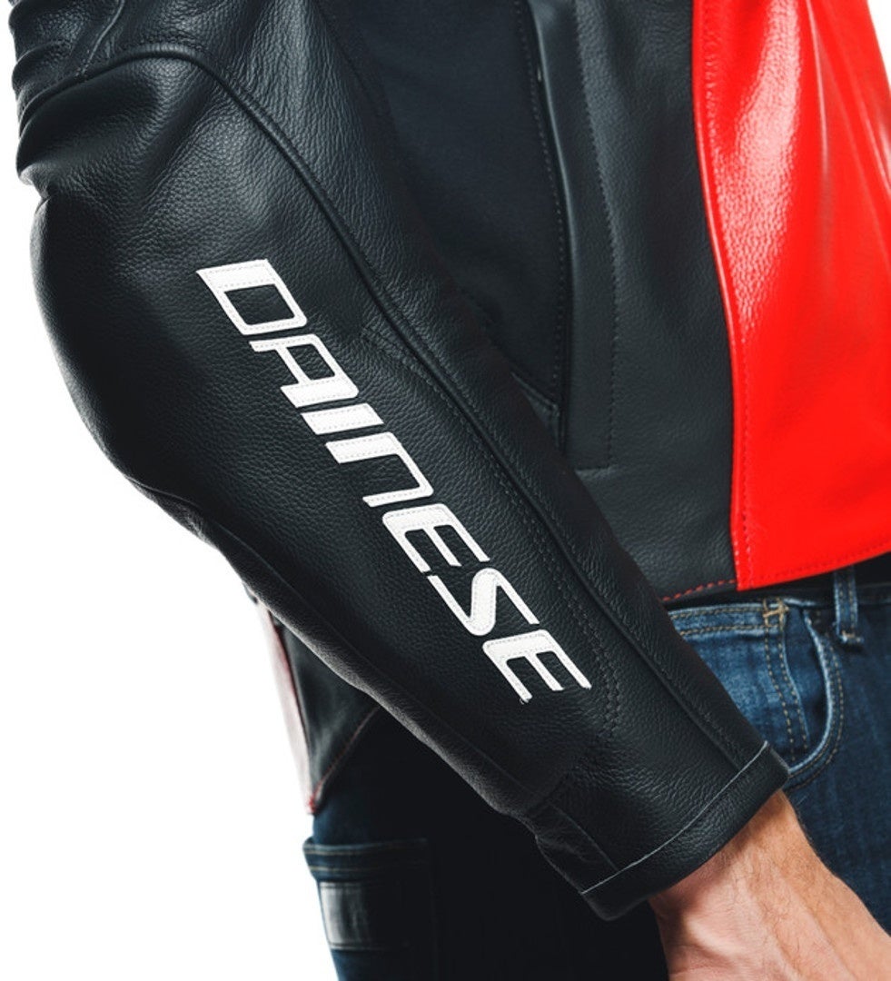 Dainese Racing 4 Motorcycle Leather Jacket red/black 56 Figure 7