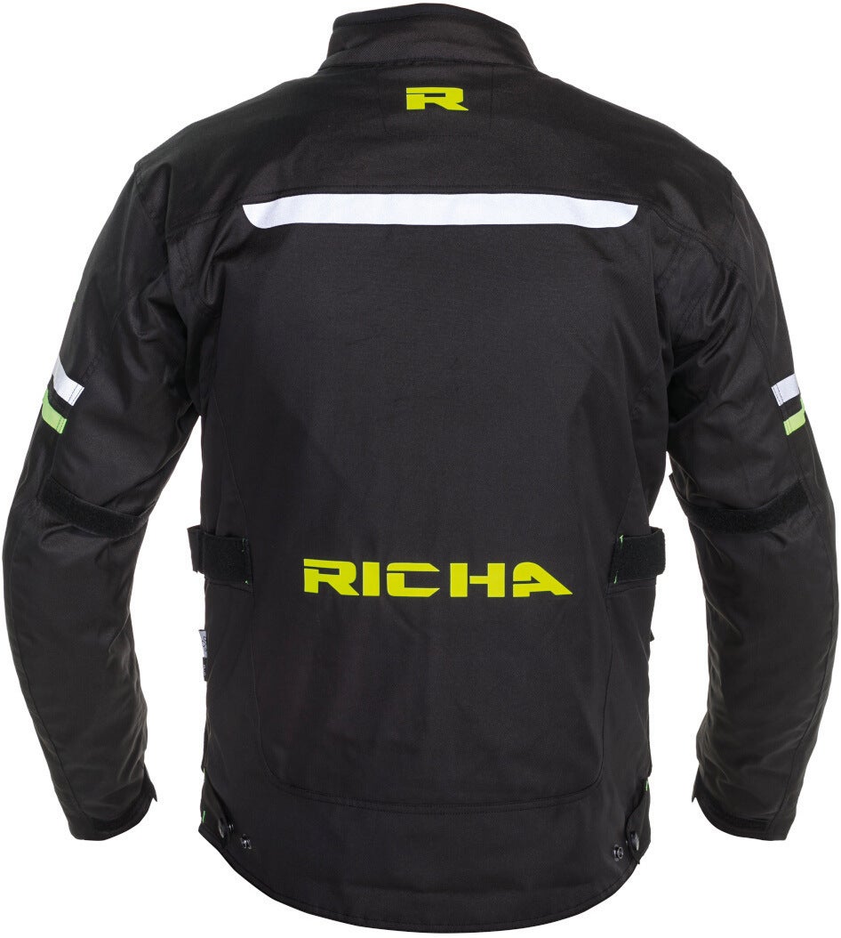 Richa Buster Long waterproof Motorcycle Textile Jacket black/yellow 4XL Figure 2