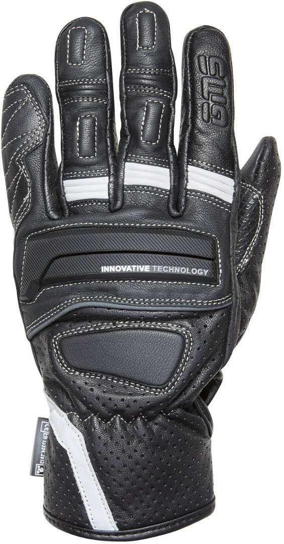 GMS Navigator Motorcycle Gloves black/white S Figure 1