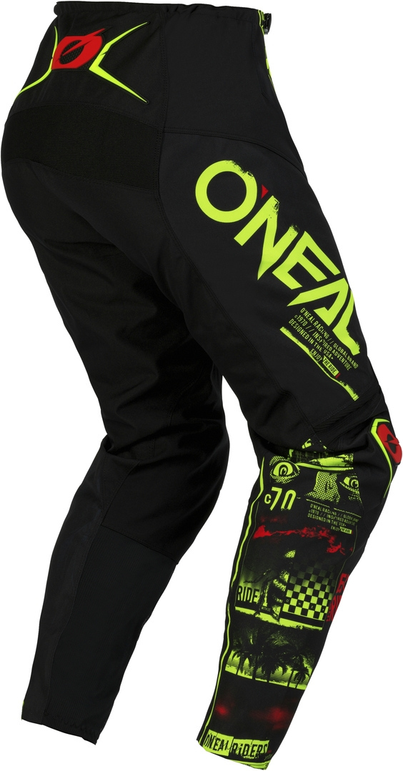 Oneal Element Attack Motocross Hose schwarz/gelb 42 Abbildung 2