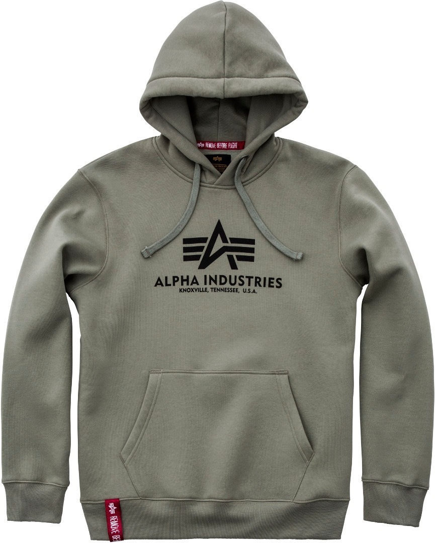 Alpha Industries Basic Hoodie Verde claro S Figura 1