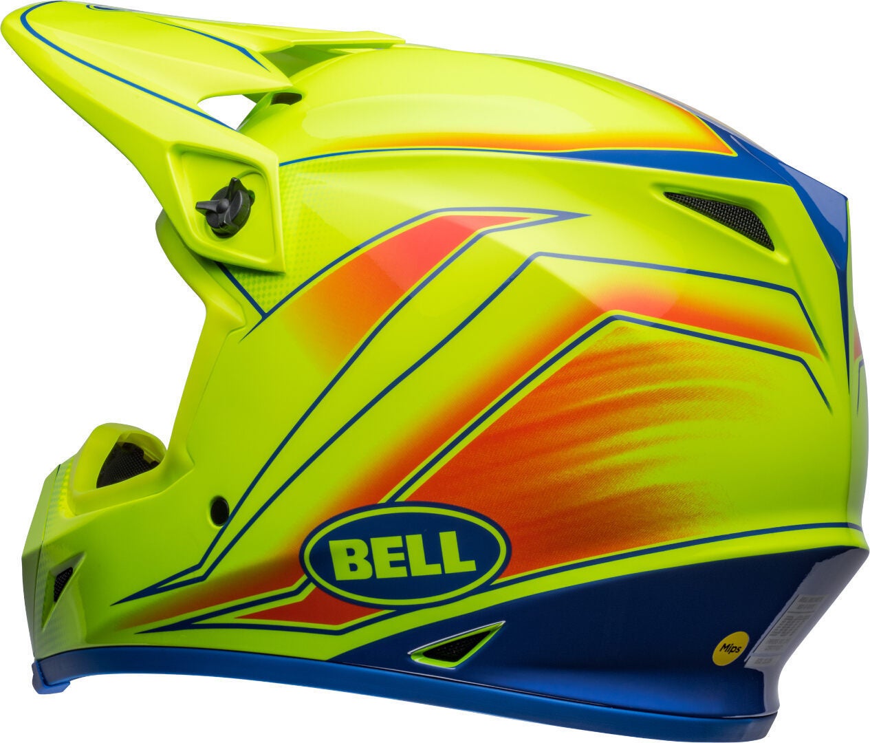 Bell MX-9 Mips Zone Motocross Helmet yellow/blue/red XXL (63/64) Figure 7