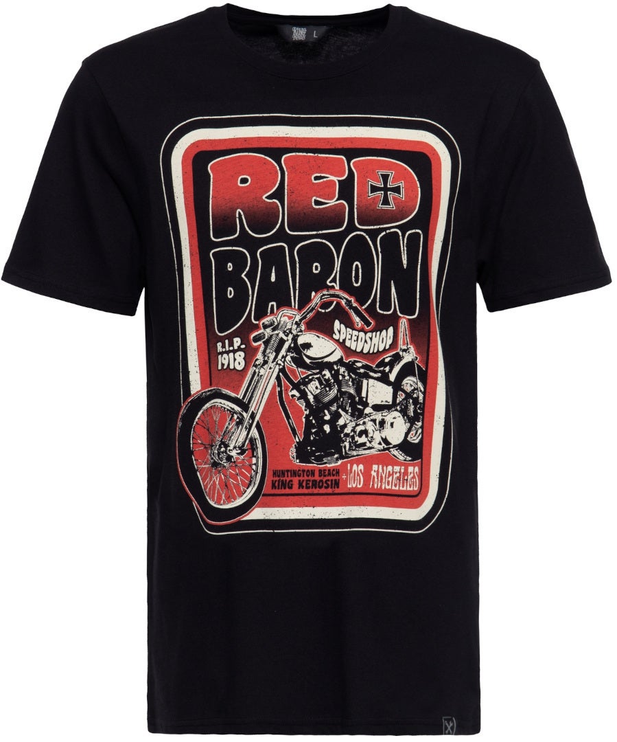 King Kerosin Red Baron Speedshop T-shirt L Obrázek 1
