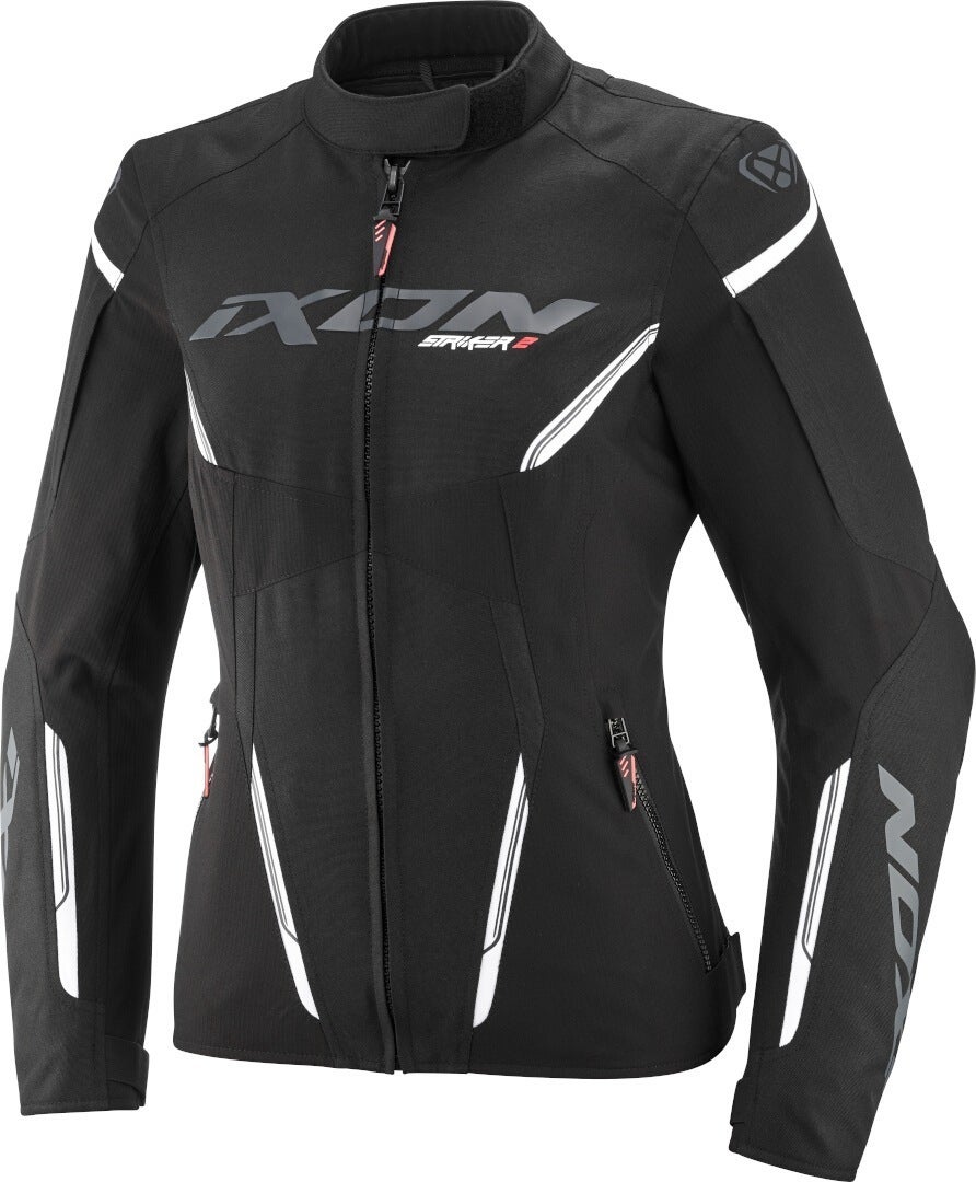 Ixon Striker 2 imperméable dames moto textile veste Noir/Blanc 4XL Figure 1
