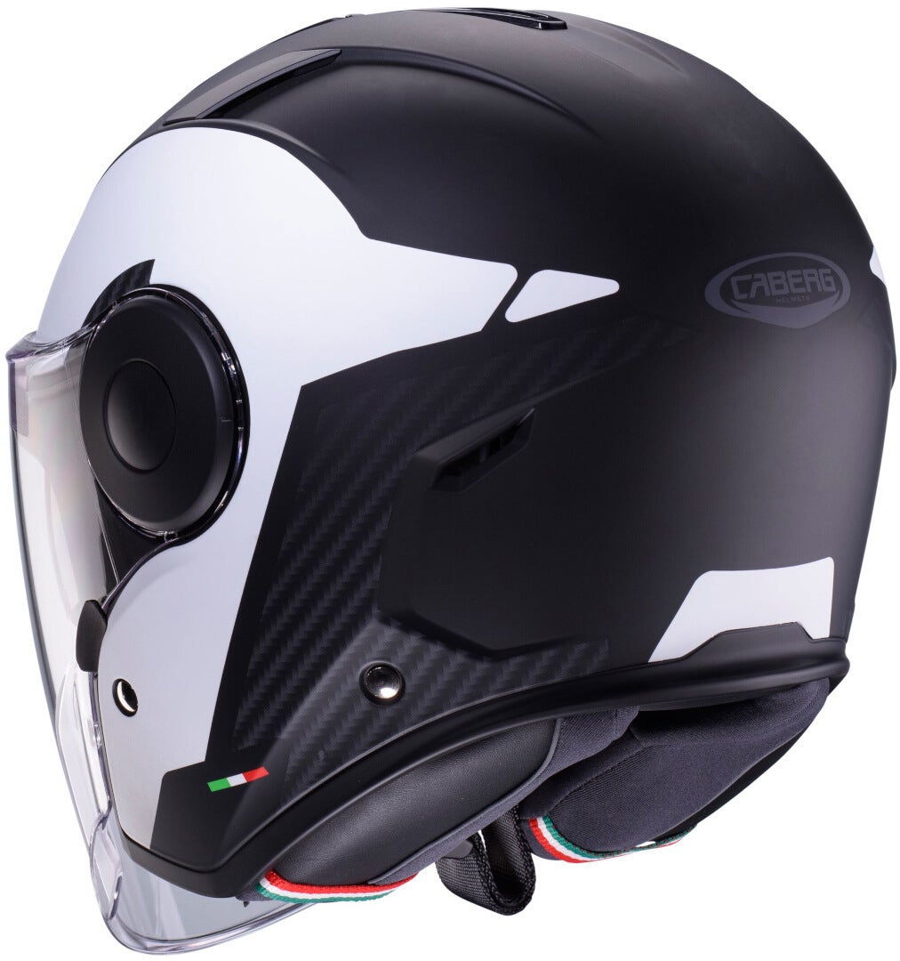Caberg Soho Milano Jethelm schwarz matt/weiß S (55/56) Abbildung 3