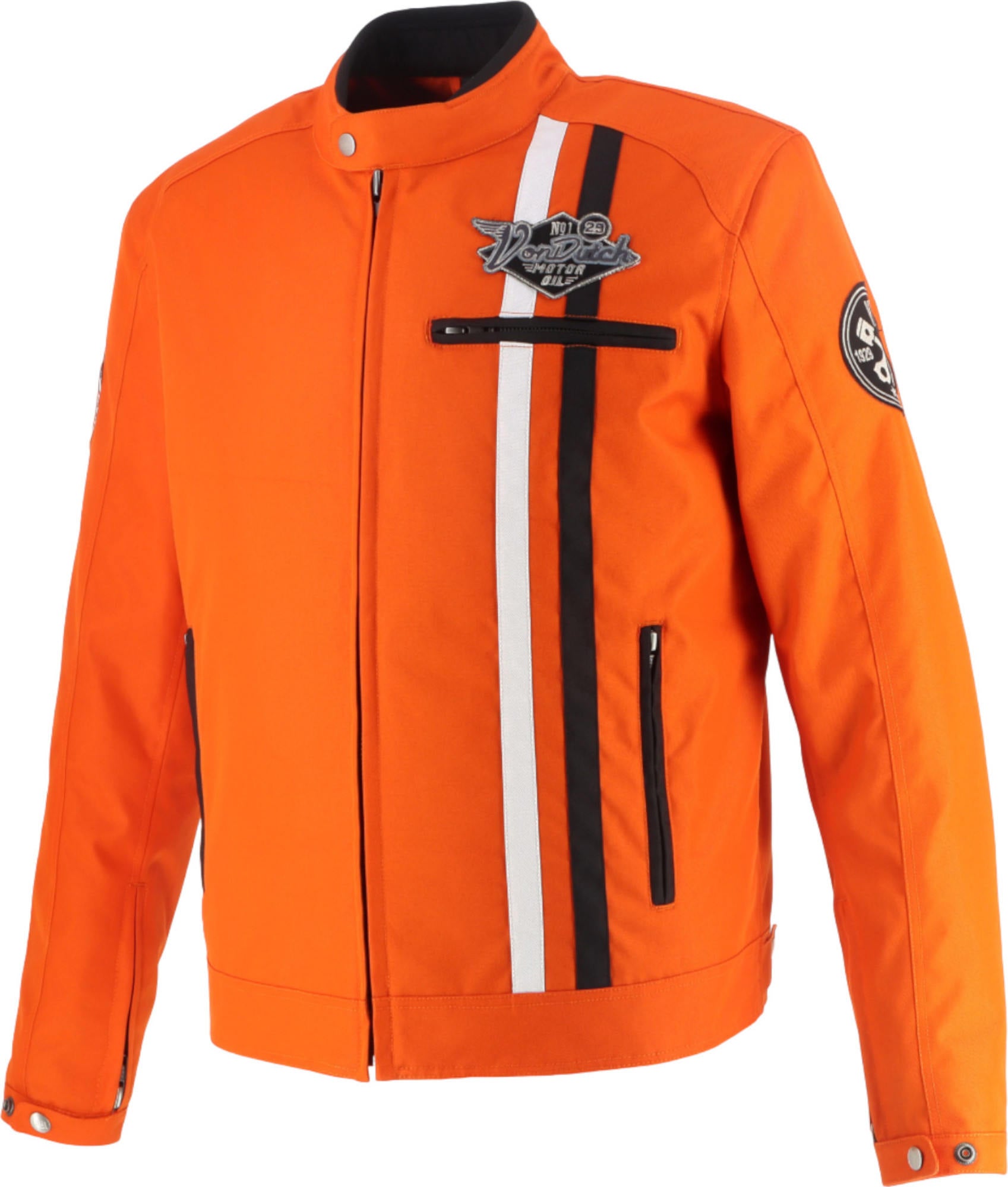 Von Dutch X Helstons Speed Racer Motorcycle Textile Jacket orange/black 2XL Figure 3