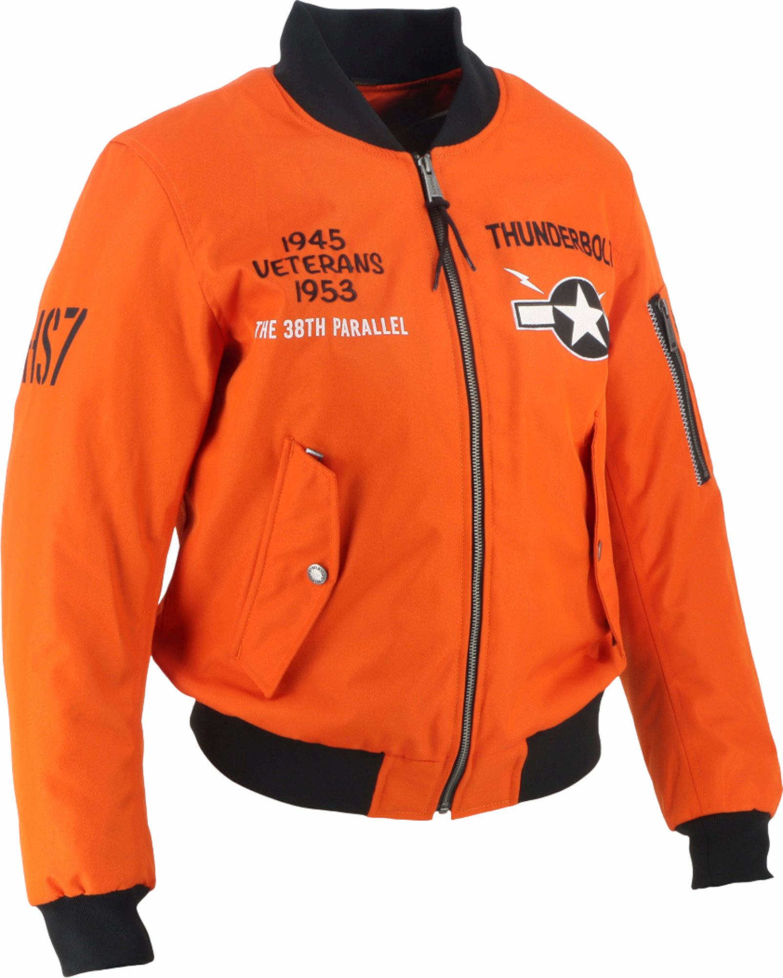Helstons Tigresse Giacca tessile moto da donna Arancione/Nero M Figura 3