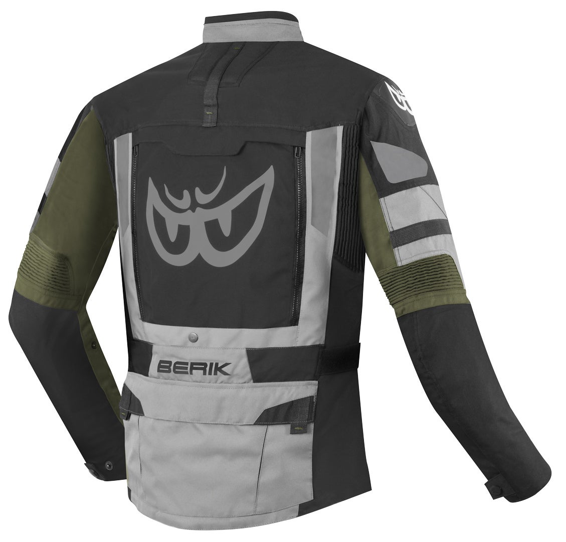 Berik Dakota waterproof 3in1 Motorcycle Textile Jacket black/grey/green 58 Figure 2