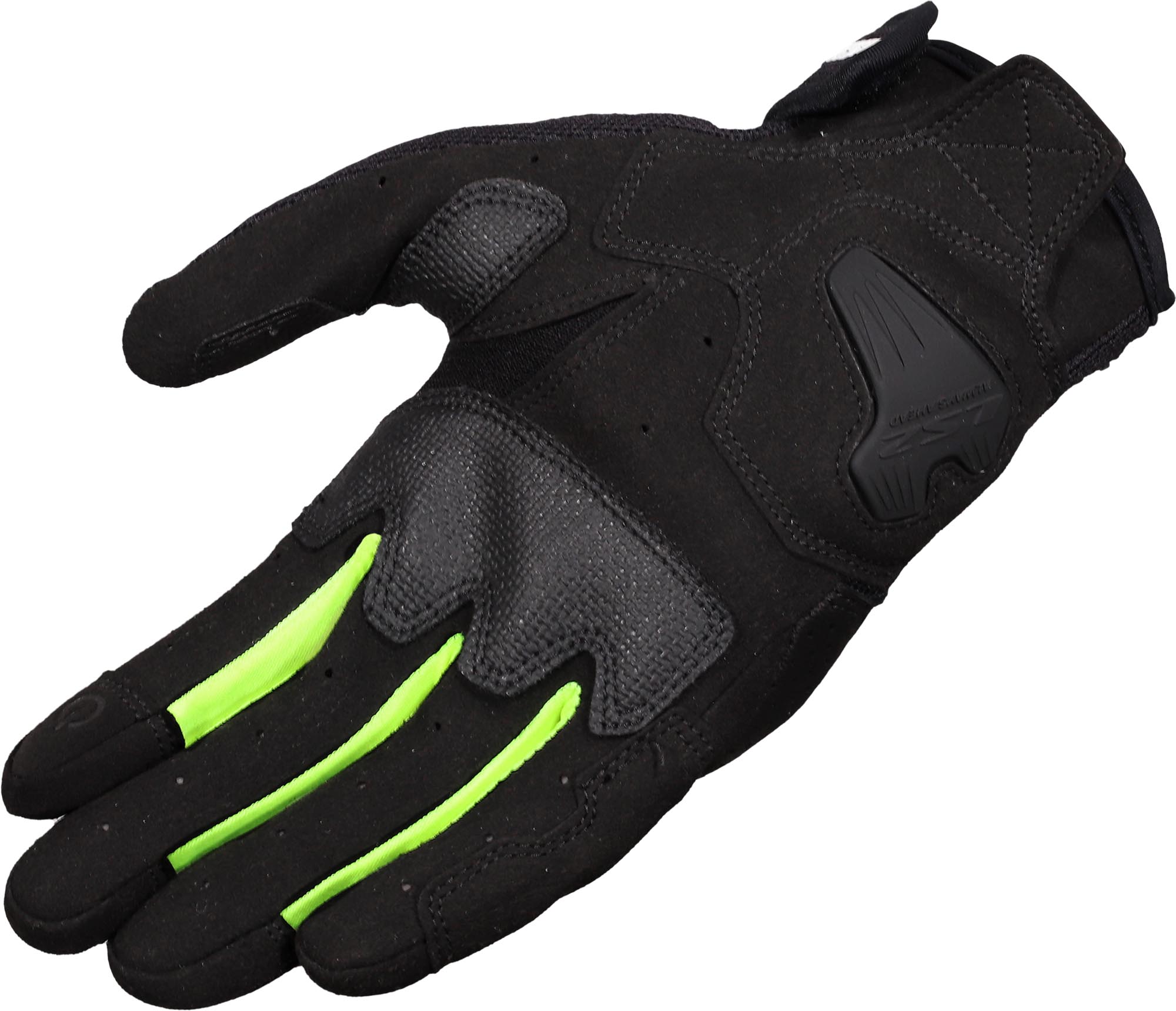 LS2 Atom Guantes de moto negro/amarillo L Figura 2