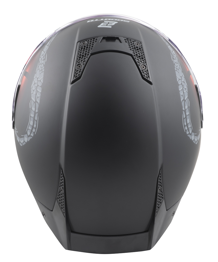 Bogotto Rapto Reptile Cască Negru/roșu mat XL Figura 8