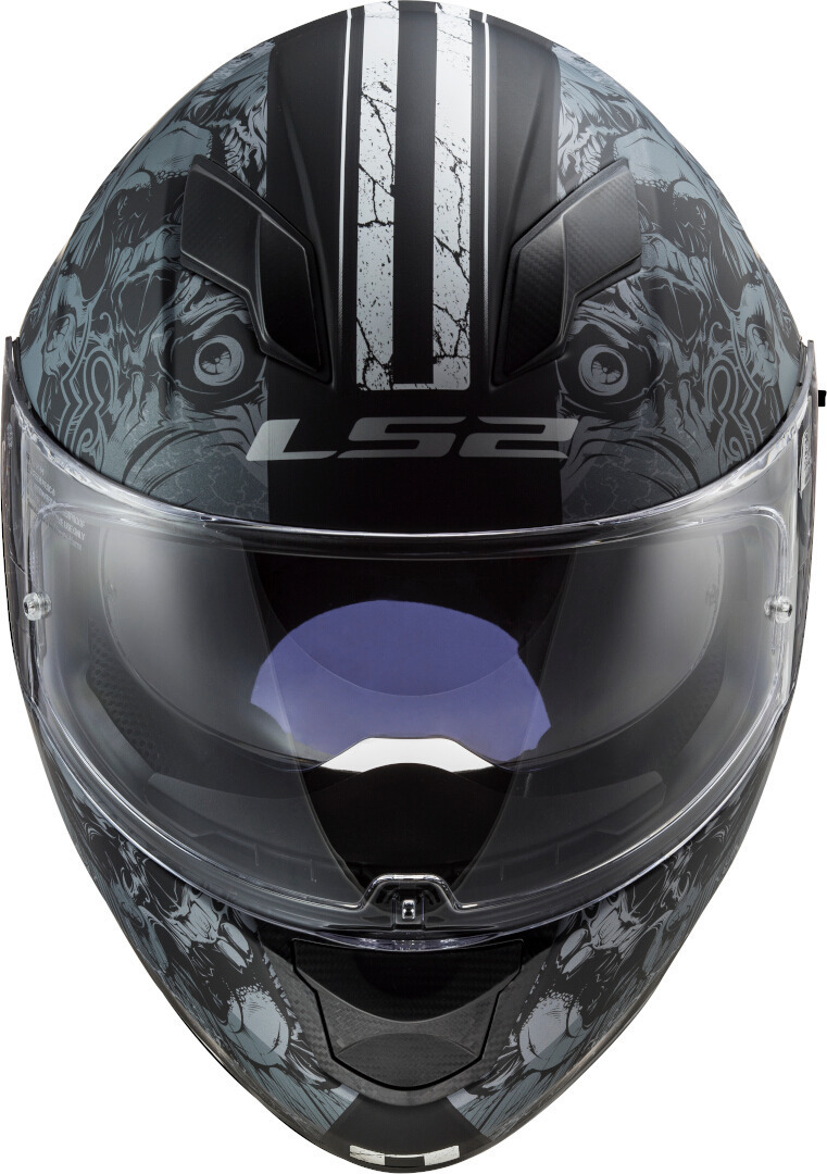LS2 FF320 Stream Evo Throne Casque Noir mat/titane S (55/56) Figure 2