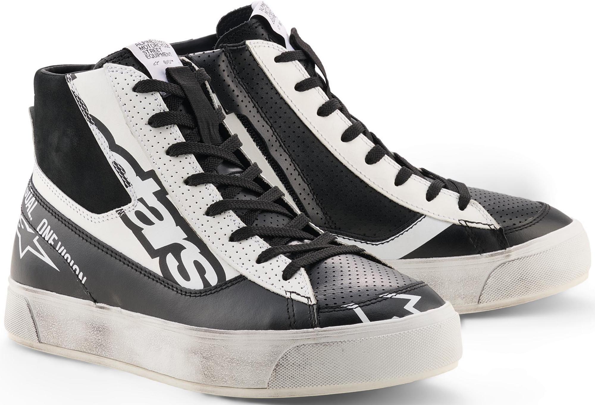 Alpinestars Stella Stated Flair Damer Motorcykelsko Sort/hvid 10,5 Figur 1