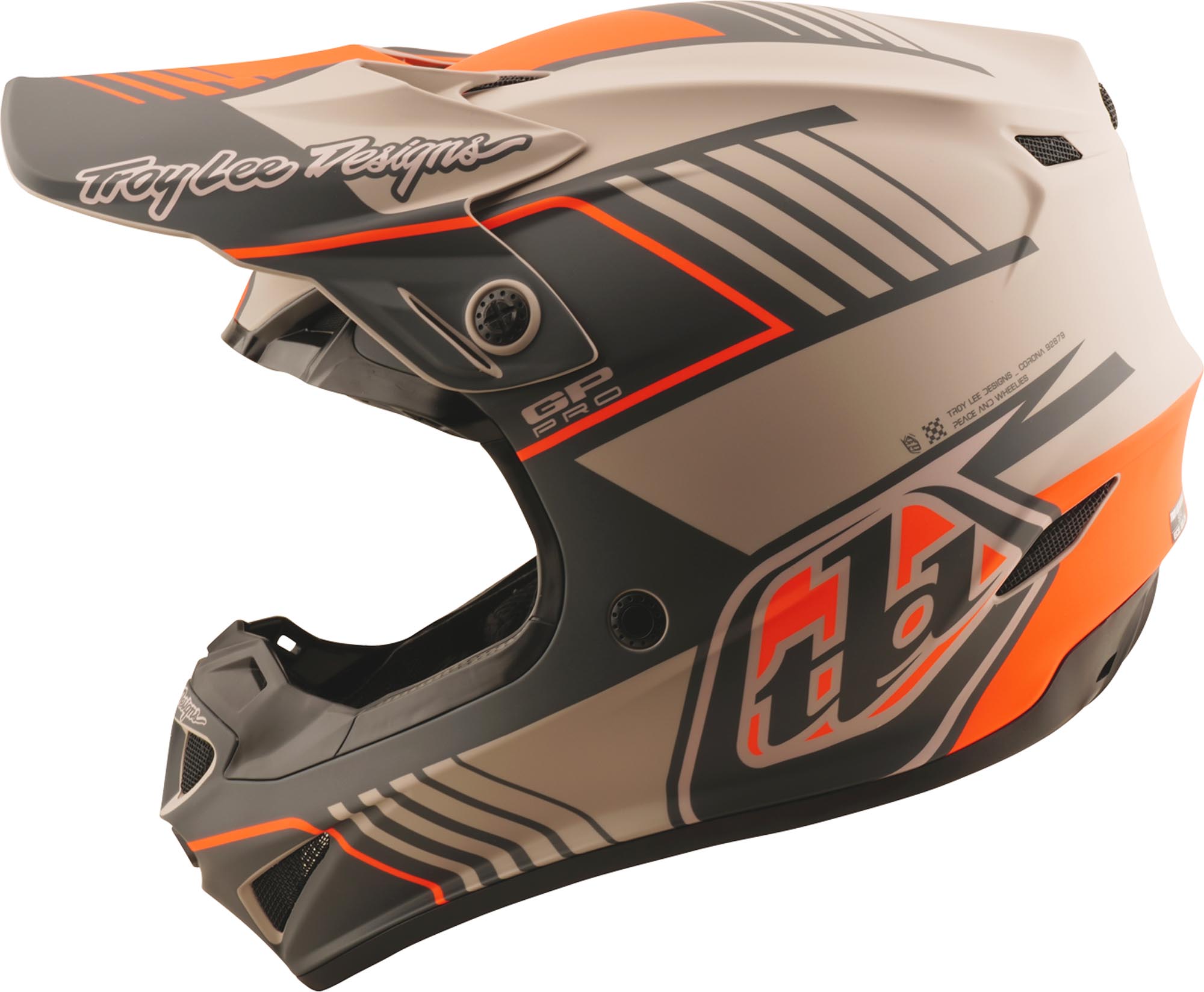 Troy Lee Designs GP Pro MIPS Segment Motocross Helmet taupe XL (60/61) Figure 2